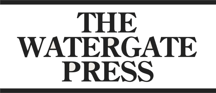 The Watergate Press logo in black serif text